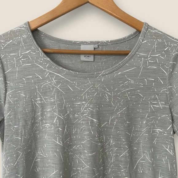 Ichi Splatter Cotton Short Sleeve Tee - Picture 2 of 9